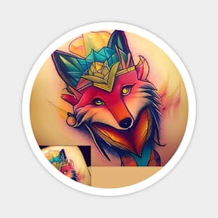 Fox tatto Magnet